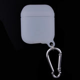 Maxbell Silicone Protective Cover Case with Carabiner for Apple AirPods White - Aladdin Shoppers