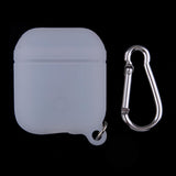 Maxbell Silicone Protective Cover Case with Carabiner for Apple AirPods White - Aladdin Shoppers