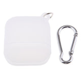Maxbell Silicone Protective Cover Case with Carabiner for Apple AirPods White - Aladdin Shoppers