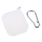 Maxbell Silicone Protective Cover Case with Carabiner for Apple AirPods White - Aladdin Shoppers