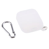 Maxbell Silicone Protective Cover Case with Carabiner for Apple AirPods White - Aladdin Shoppers