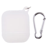 Maxbell Silicone Protective Cover Case with Carabiner for Apple AirPods White - Aladdin Shoppers