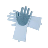 Maxbell Silicone Rubber Dish Washing Gloves Scrubber Cleaning Brush Green - Aladdin Shoppers