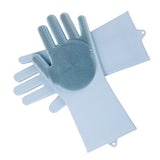 Maxbell Silicone Rubber Dish Washing Gloves Scrubber Cleaning Brush Green - Aladdin Shoppers