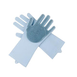 Maxbell Silicone Rubber Dish Washing Gloves Scrubber Cleaning Brush Green - Aladdin Shoppers