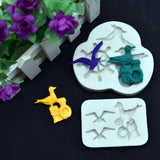 Maxbell Silicone Sea Gull Mold Chocolate Fondant Cake Clay Mould Decorating A Style - Aladdin Shoppers
