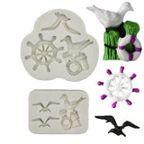 Maxbell Silicone Sea Gull Mold Chocolate Fondant Cake Clay Mould Decorating A Style - Aladdin Shoppers