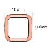 Maxbell Silicone Shockproof Screen Protector Case Cover For Fitbit Versa2 Transparent orange - Aladdin Shoppers