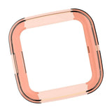 Maxbell Silicone Shockproof Screen Protector Case Cover For Fitbit Versa2 Transparent orange - Aladdin Shoppers