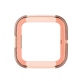 Maxbell Silicone Shockproof Screen Protector Case Cover For Fitbit Versa2 Transparent orange - Aladdin Shoppers