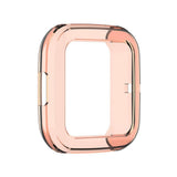 Maxbell Silicone Shockproof Screen Protector Case Cover For Fitbit Versa2 Transparent orange - Aladdin Shoppers