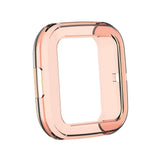 Maxbell Silicone Shockproof Screen Protector Case Cover For Fitbit Versa2 Transparent orange - Aladdin Shoppers