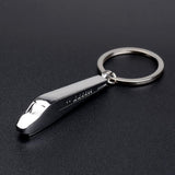 Maxbell Silver 3D Train Shaped Pendant Keychain Key Ring Key Holder for Home Keys - Aladdin Shoppers