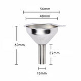 Maxbell Silver Mini Steel Funnels For Perfume Liquid Oil Filling Empty Bottle 5.6cm - Aladdin Shoppers