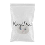Maxbell Simulation Cat Head Cute Animal Model Plastic White Cat Brooch DIY Accessory Birthday Gift - Aladdin Shoppers