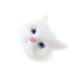Maxbell Simulation Cat Head Cute Animal Model Plastic White Cat Brooch DIY Accessory Birthday Gift - Aladdin Shoppers