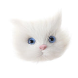 Maxbell Simulation Cat Head Cute Animal Model Plastic White Cat Brooch DIY Accessory Birthday Gift - Aladdin Shoppers