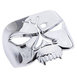 Maxbell SKULL ZOMBIE COVER FOR HARLEY 73-18 REAR FENDER TAILLIGHT 9024 9009 Silver - Aladdin Shoppers