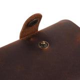 Maxbell Slim Credit Card Holder Faux Leather Wallet Coin Pocket Money Bag Brown Left - Aladdin Shoppers