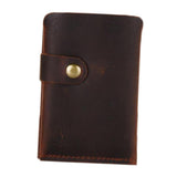 Maxbell Slim Credit Card Holder Faux Leather Wallet Coin Pocket Money Bag Brown Left - Aladdin Shoppers