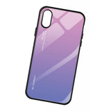 Maxbell Smart Phone Gradient Glass Hard Back Case Cover for iPhone for iPhoneX XS - Aladdin Shoppers