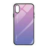 Maxbell Smart Phone Gradient Glass Hard Back Case Cover for iPhone for iPhoneX XS - Aladdin Shoppers