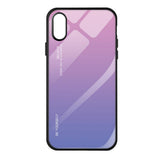 Maxbell Smart Phone Gradient Glass Hard Back Case Cover for iPhone for iPhoneX XS - Aladdin Shoppers