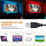 Maxbell SMD 5050 USB RGB light Strip TV Background Lights Colorful Waterproof 0.5M - Aladdin Shoppers