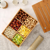 Maxbell Snack Dry Fruit Nuts Serving Tray 4/6 Compartment Household 6 Compartment - Aladdin Shoppers