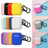 Maxbell Soft Earphone Case Protector Cover White for AirPods Box with Carabiner - Aladdin Shoppers
