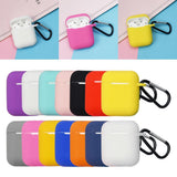 Maxbell Soft Earphone Case Protector Cover White for AirPods Box with Carabiner - Aladdin Shoppers
