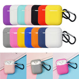 Maxbell Soft Earphone Case Protector Cover White for AirPods Box with Carabiner - Aladdin Shoppers