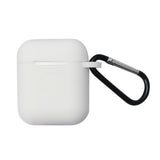 Maxbell Soft Earphone Case Protector Cover White for AirPods Box with Carabiner - Aladdin Shoppers