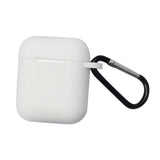 Maxbell Soft Earphone Case Protector Cover White for AirPods Box with Carabiner - Aladdin Shoppers