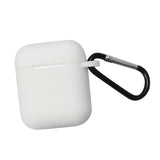 Maxbell Soft Earphone Case Protector Cover White for AirPods Box with Carabiner - Aladdin Shoppers