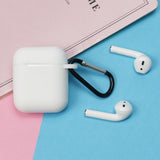 Maxbell Soft Earphone Case Protector Cover White for AirPods Box with Carabiner - Aladdin Shoppers