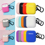 Maxbell Soft Earphone Case Protector Cover White for AirPods Box with Carabiner - Aladdin Shoppers