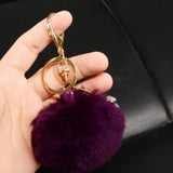 Maxbell Soft Keyring Keychain Charm Pendant Bag Purse Car Key Chain Deep Purple - Aladdin Shoppers