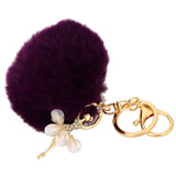 Maxbell Soft Keyring Keychain Charm Pendant Bag Purse Car Key Chain Deep Purple - Aladdin Shoppers