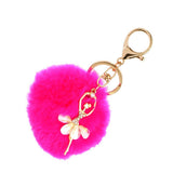 Maxbell Soft Keyring Keychain Charm Pendant Bag Purse Car Key Chain Rose Red - Aladdin Shoppers