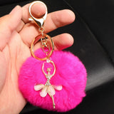 Maxbell Soft Keyring Keychain Charm Pendant Bag Purse Car Key Chain Rose Red - Aladdin Shoppers