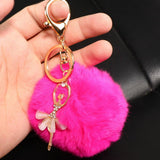 Maxbell Soft Keyring Keychain Charm Pendant Bag Purse Car Key Chain Rose Red - Aladdin Shoppers