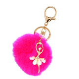 Maxbell Soft Keyring Keychain Charm Pendant Bag Purse Car Key Chain Rose Red - Aladdin Shoppers