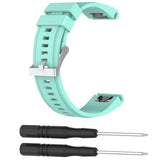 Maxbell Soft Silicone Sport Band 20mm Watch Strap Belt for Garmin Fenix5S Aqua Green - Aladdin Shoppers