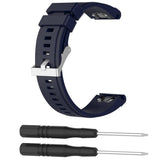 Maxbell Soft Silicone Sport Band 20mm Watch Strap Belt for Garmin Fenix5S Navy Blue - Aladdin Shoppers