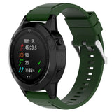 Maxbell Soft Silicone Sport Band 20mm Watch Strap Belt for Garmin Fenix5S Navy Green - Aladdin Shoppers
