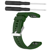 Maxbell Soft Silicone Sport Band 20mm Watch Strap Belt for Garmin Fenix5S Navy Green - Aladdin Shoppers