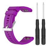 Maxbell Soft Silicone Sport Band 20mm Watch Strap Belt for Garmin Fenix5S Purple - Aladdin Shoppers