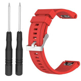 Maxbell Soft Silicone Sport Band 20mm Watch Strap Belt for Garmin Fenix5S Red - Aladdin Shoppers