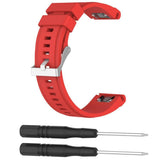 Maxbell Soft Silicone Sport Band 20mm Watch Strap Belt for Garmin Fenix5S Red - Aladdin Shoppers